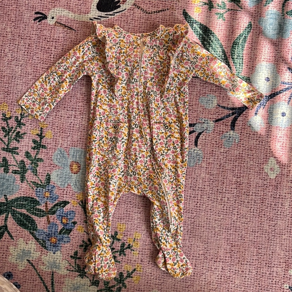 Jessica Simpson baby girl footie
